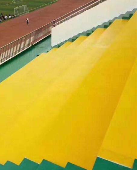 高阳球场台阶翻新修补改造